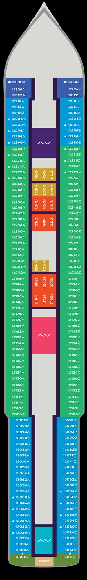 Deck plan for Scarlet Lady