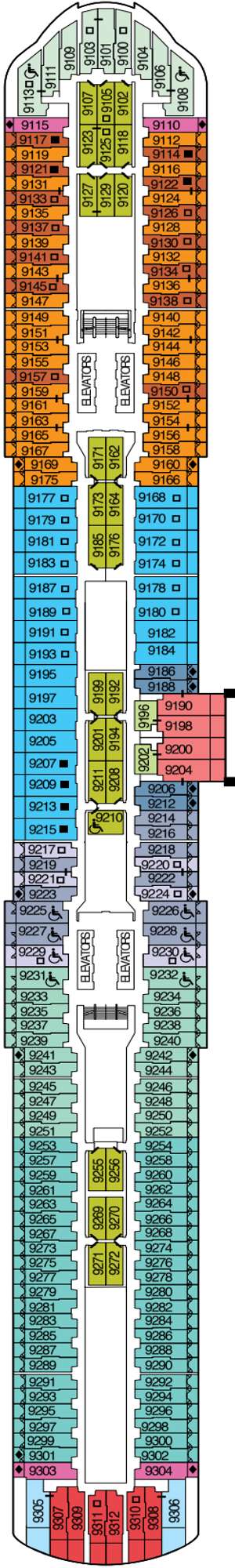 Deck plan for Celebrity Edge