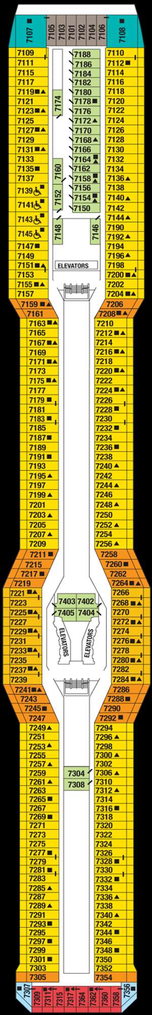 Deck plan for Celebrity Solstice