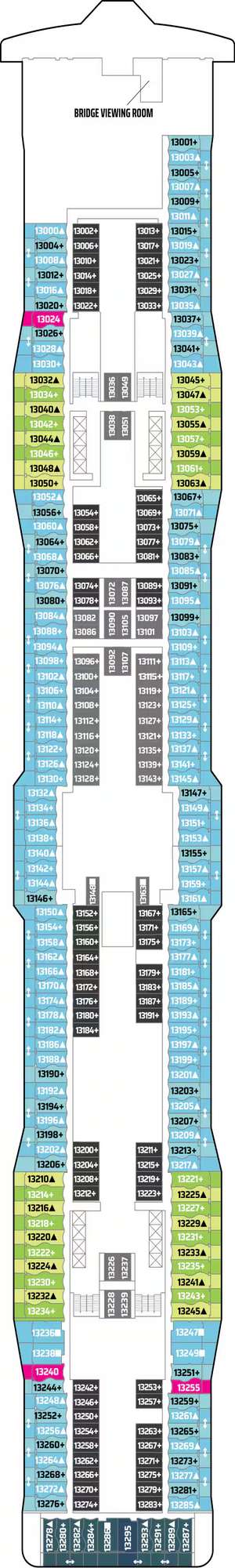 Deck plan for Norwegian Epic