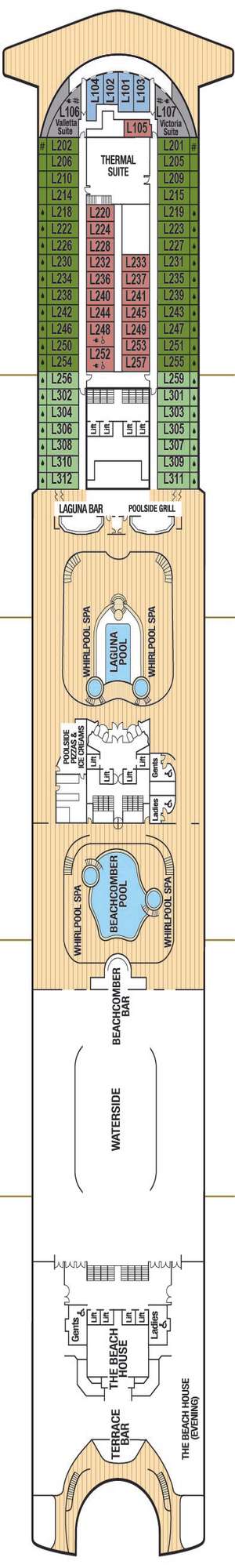 Deck plan for Ventura