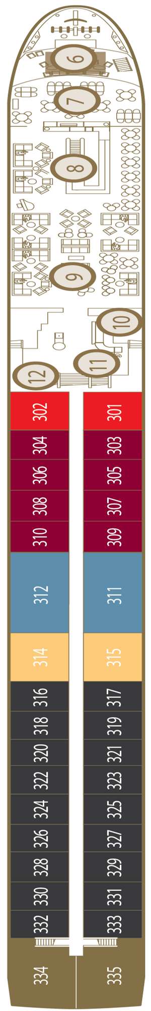 Deck plan for Scenic Diamond