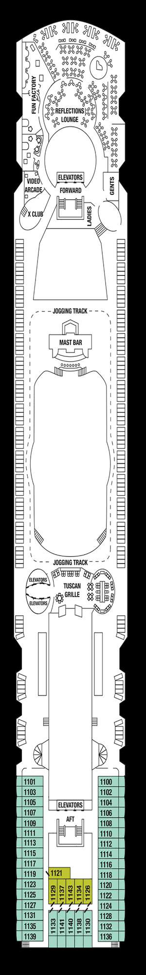 Deck plan for Celebrity Constellation