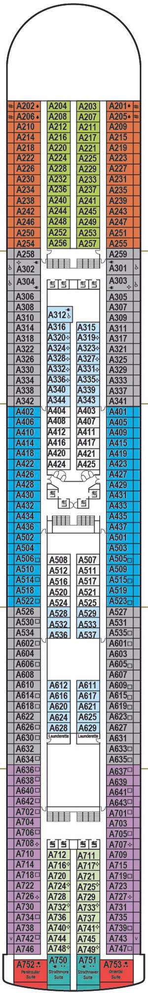 Deck plan for Ventura