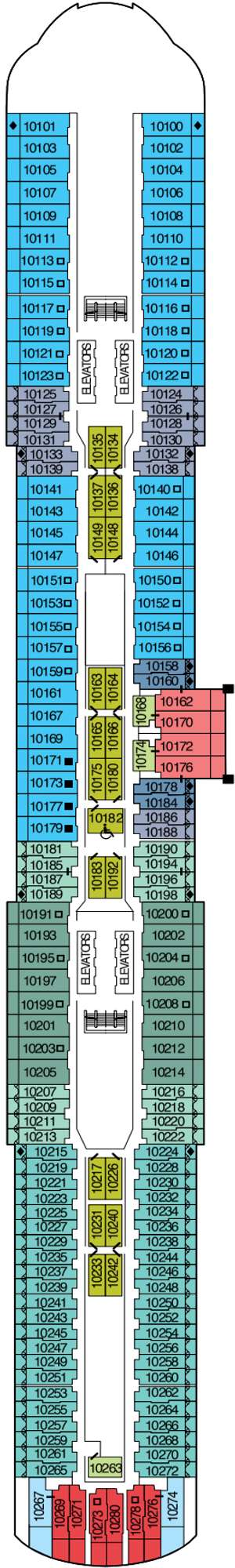 Deck plan for Celebrity Edge