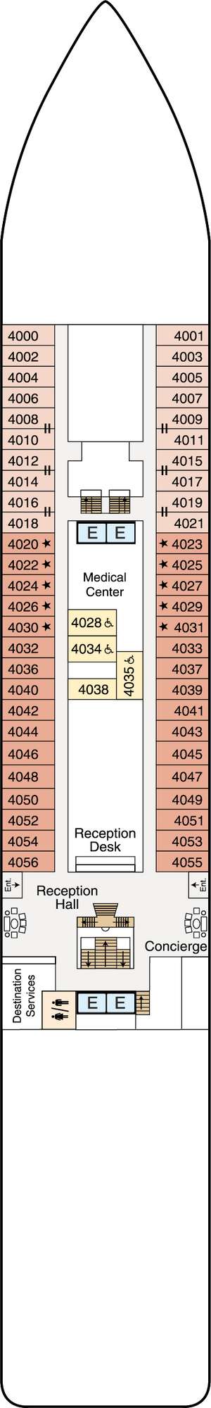 Deck plan for Oceania Nautica
