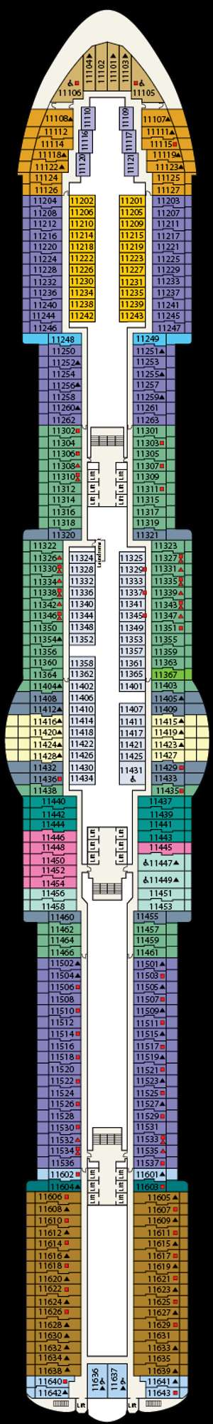 Deck plan for Star Princess
