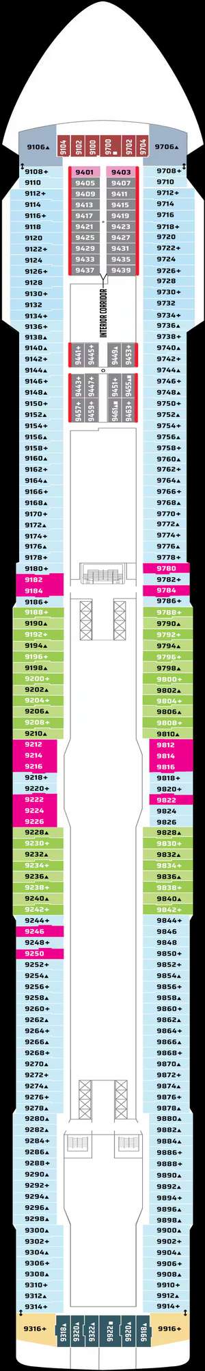 Deck plan for Norwegian Breakaway
