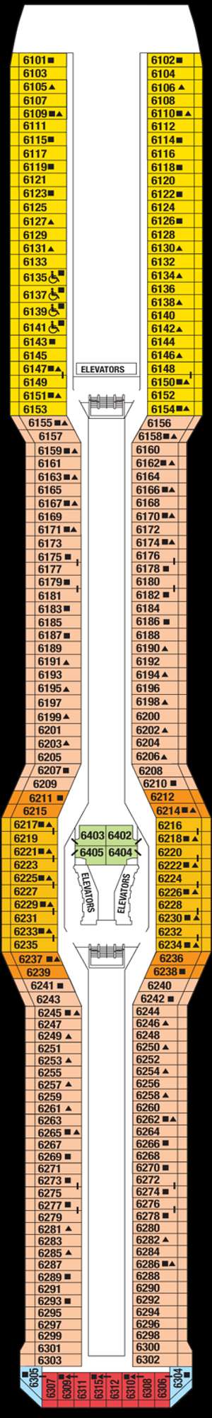 Deck plan for Celebrity Solstice