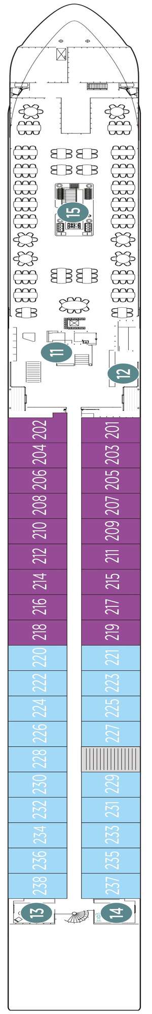 Deck plan for Emerald Luna