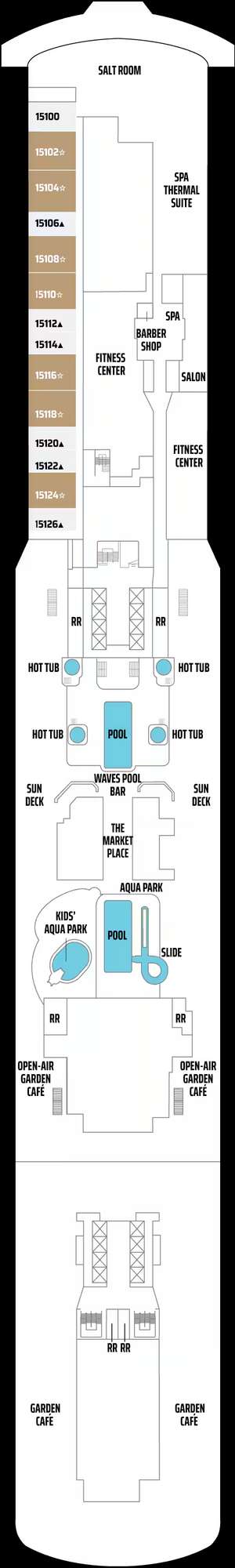 Deck plan for Norwegian Getaway
