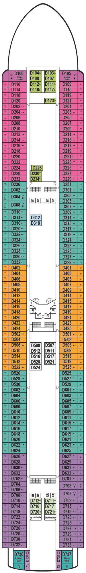 Deck plan for Ventura