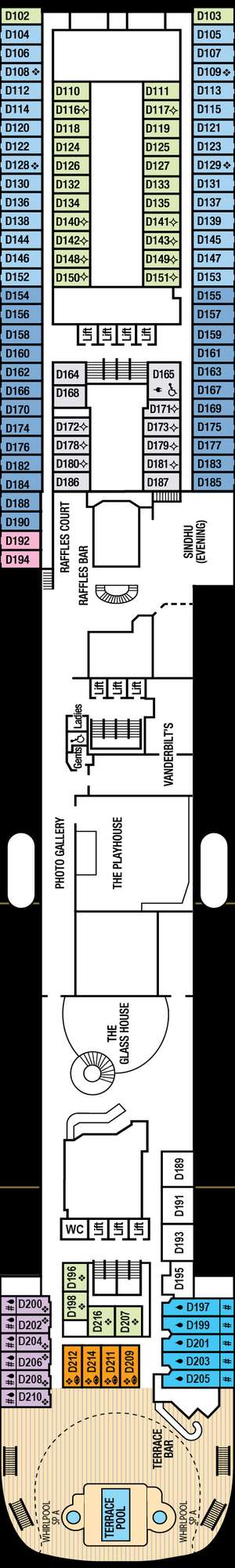 Deck plan for Aurora