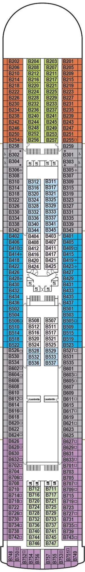 Deck plan for Ventura