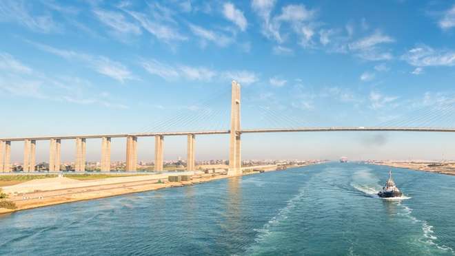 Suez Canal (Transit) - Overnight onboard