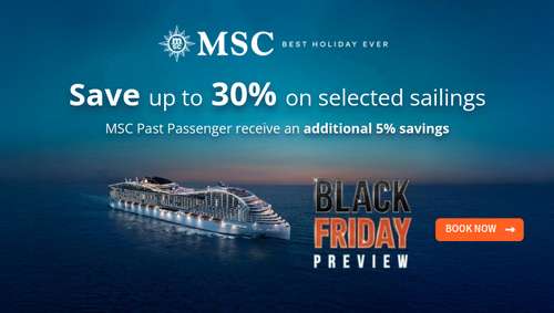 MSC Black Friday Iglu promotional banner