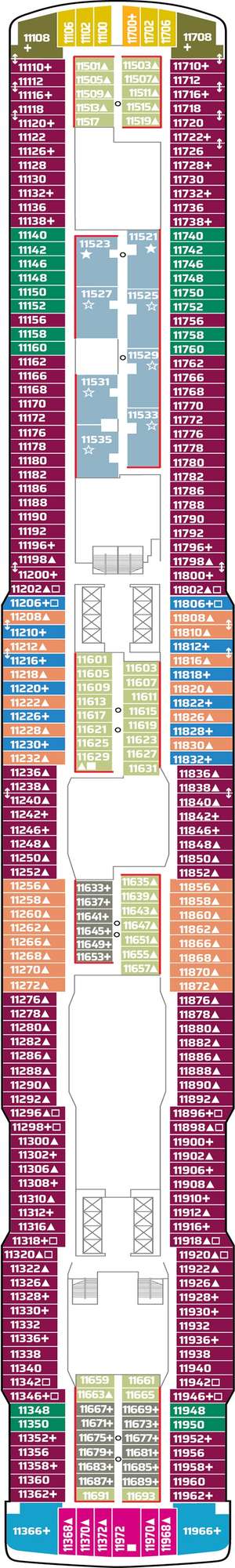 Deck plan for Norwegian Joy