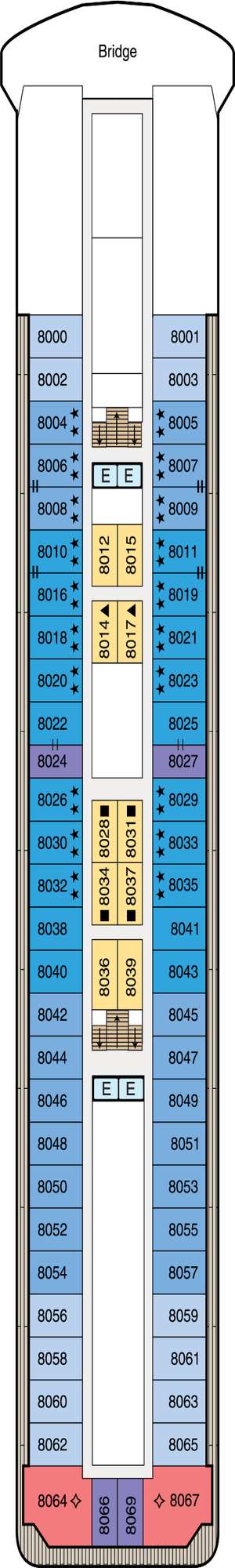 Deck plan for Oceania Nautica