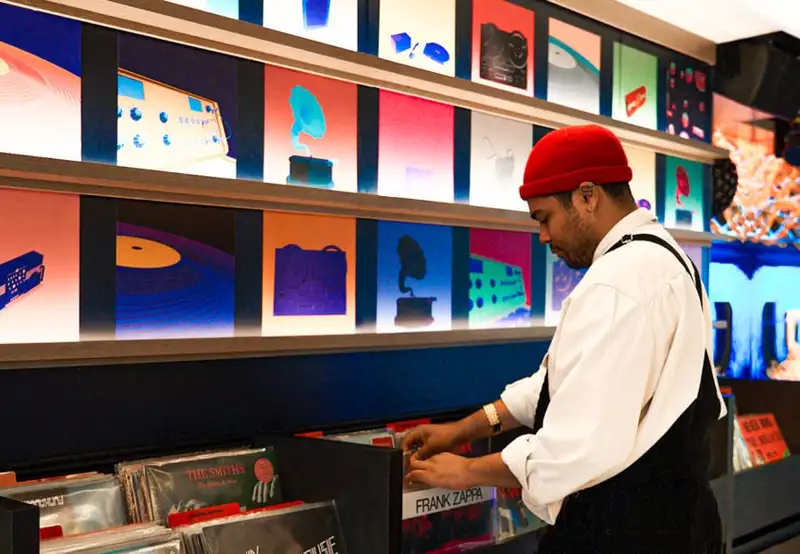 record shop on virgin