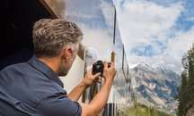 Admire breathaking scenery on a luxury train