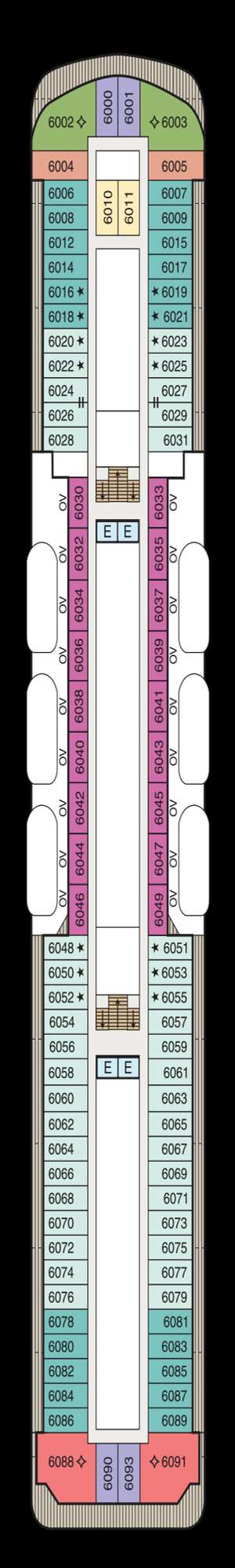 Deck plan for Oceania Sirena