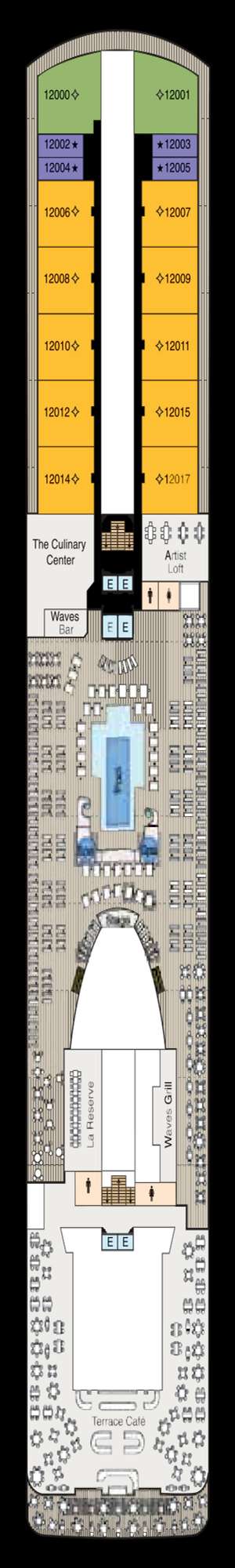 Deck plan for Oceania Marina