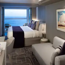 Image related to Edge Stateroom with Infinite Veranda (Partial View)