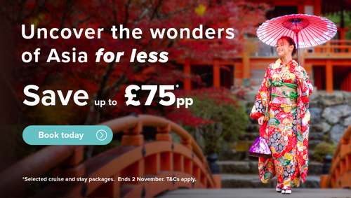 Asia for less promotional banner