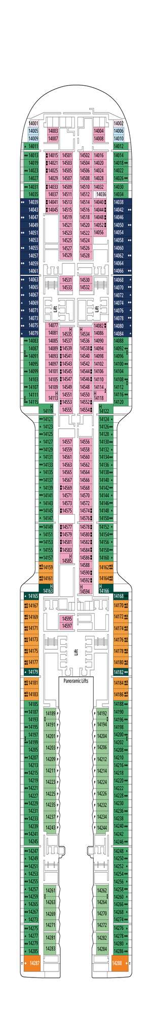 Deck plan for MSC World America