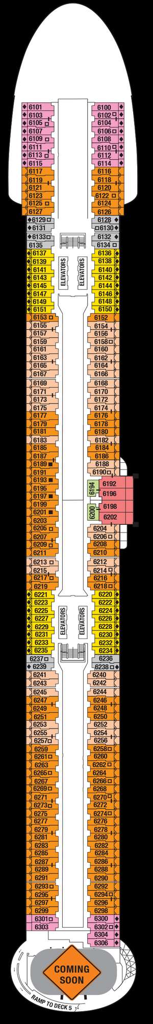 Deck plan for Celebrity Xcel