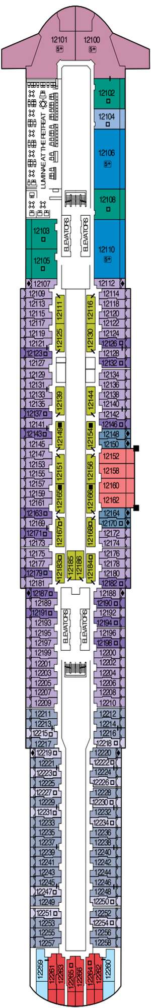 Deck plan for Celebrity Edge