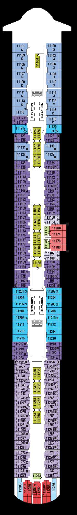 Deck plan for Celebrity Xcel