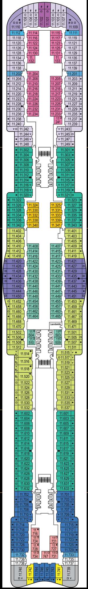 Deck plan for Iona