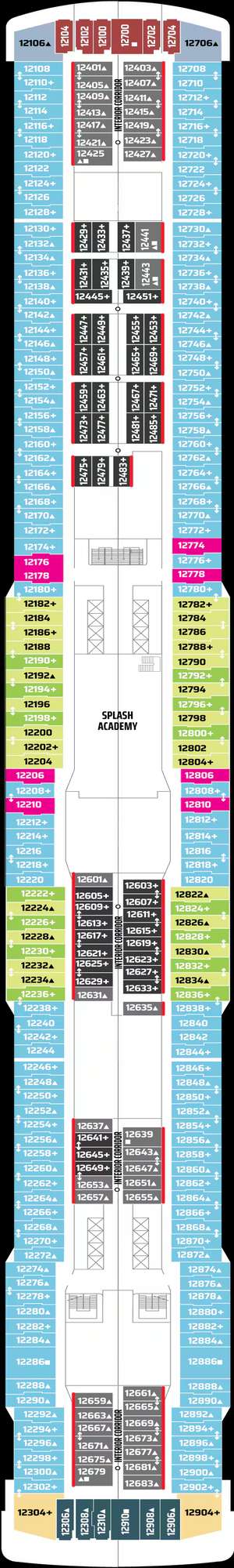 Deck plan for Norwegian Breakaway