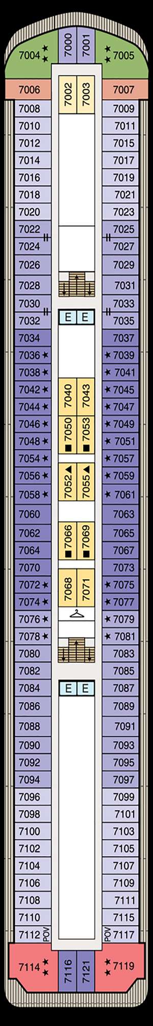 Deck plan for Oceania Nautica