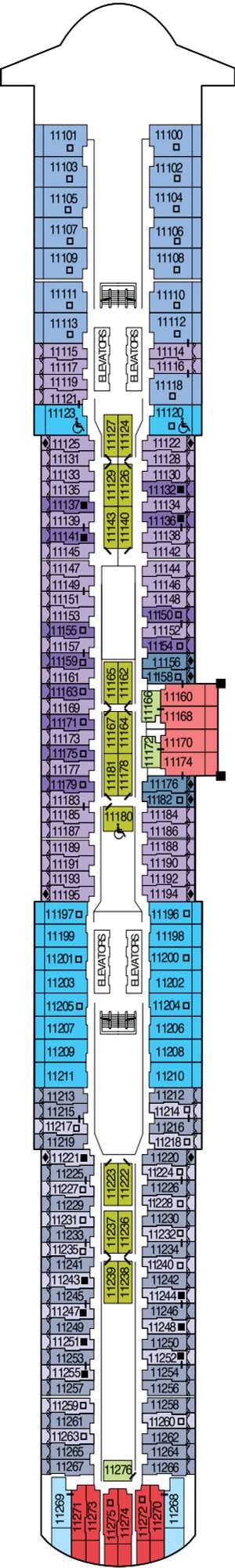Deck plan for Celebrity Edge