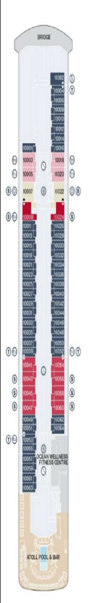 Deck plan for Explora II