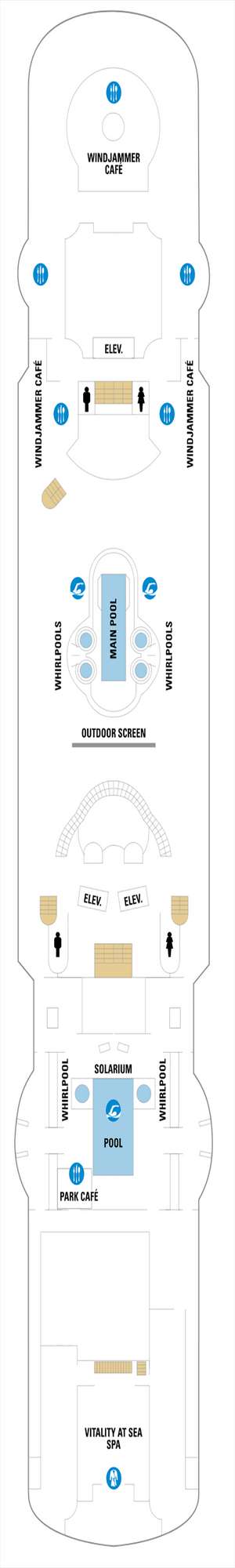 Deck plan for Rhapsody of the Seas