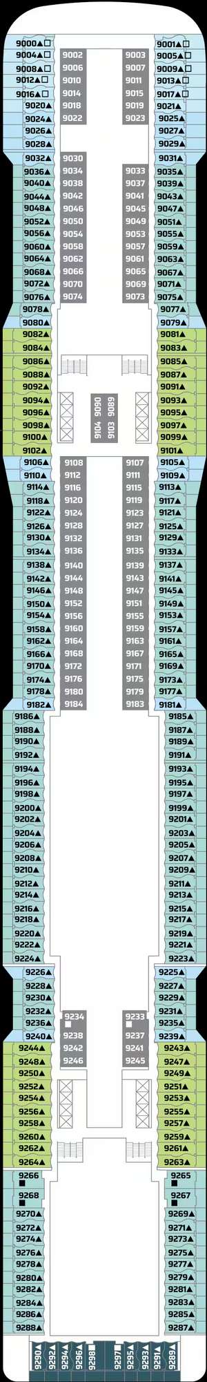 Deck plan for Norwegian Epic