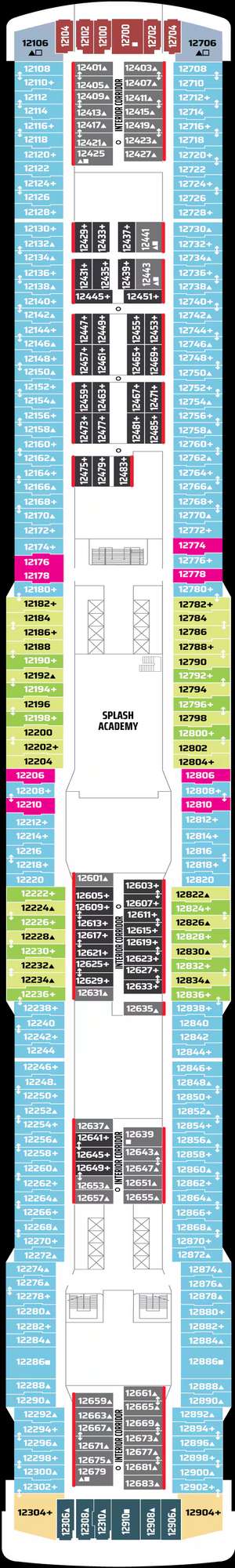 Deck plan for Norwegian Getaway
