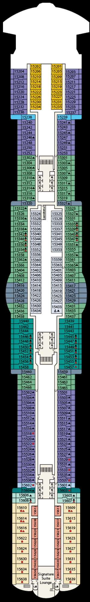 Deck plan for Star Princess