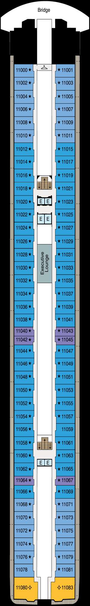 Deck plan for Oceania Marina