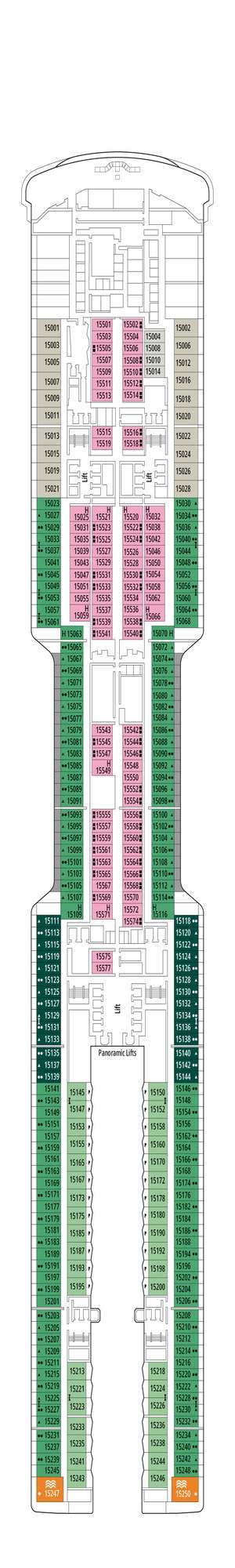 Deck plan for MSC World America