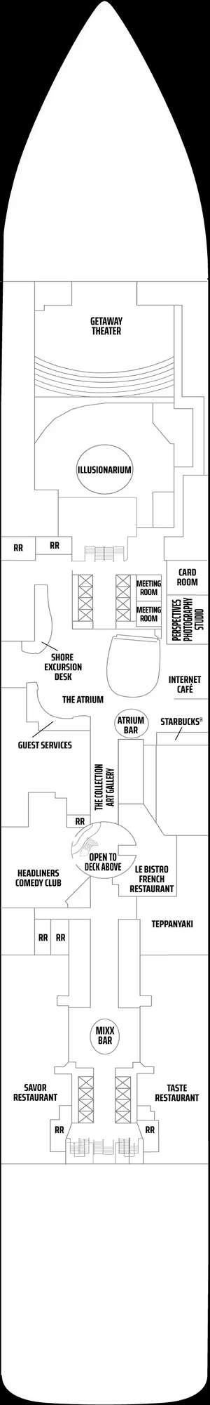 Deck plan for Norwegian Getaway