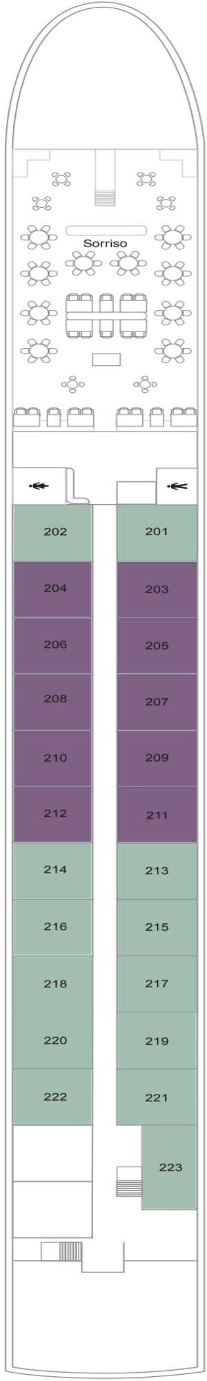 Deck plan for TUI Luzia